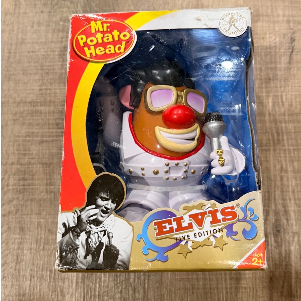 Mr Potato Head Elvis Live Edition Figure PPW Toys 2010 White Jumpsuit New In Box